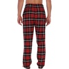 image:imageGioberti Mens Yarn Dye Brushed Flannel Pajama Pants Elastic Waist81  Red  Black  White Highlight