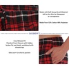 image:imageGioberti Mens Yarn Dye Brushed Flannel Pajama Pants Elastic Waist81  Red  Black  White Highlight