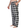 image:imageGioberti Mens Yarn Dye Brushed Flannel Pajama Pants Elastic Waist84  Black  Charcoal  Gray Highlight