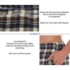 image:imageGioberti Mens Yarn Dye Brushed Flannel Pajama Pants Elastic Waist87  Navy  Brown  Ivory