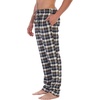 image:imageGioberti Mens Yarn Dye Brushed Flannel Pajama Pants Elastic Waist87  Navy  Brown  Ivory