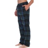 image:imageGioberti Mens Yarn Dye Brushed Flannel Pajama Pants Elastic Waist89  Black  Green  Blue