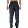 image:imageGioberti Mens Yarn Dye Brushed Flannel Pajama Pants Elastic Waist89  Black  Green  Blue