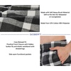 image:imageGioberti Mens Yarn Dye Brushed Flannel Pajama Pants Elastic Waist90  Black  Charcoal  White Highlight