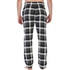 image:imageGioberti Mens Yarn Dye Brushed Flannel Pajama Pants Elastic Waist90  Black  Charcoal  White Highlight