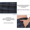 image:imageGioberti Mens Yarn Dye Brushed Flannel Pajama Pants Elastic Waist93  Charcoal  Navy  Royal Blue