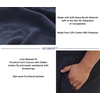 image:imageGioberti Mens Yarn Dye Brushed Flannel Pajama Pants Elastic WaistHeather Navy