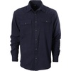 image:imageGioberti Men 100 Cotton Western Flannel Plaid Shirt wSnapon ButtonHeather Navy
