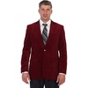 image:imageGioberti Mens Cotton Velvet Blazer JacketWine
