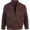 image:imageGioberti Mens Faux Suede Bomber Jacket with Warm Light Inner PaddingBrown