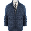image:imageGioberti Mens Heavy Weight Cardigan Twisted Knit Regular Fit FullZipper SweaterNavy