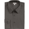 image:imageGioberti Mens Long Sleeve Solid Dress ShirtDark Gray