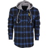1132 - Black / Blue Plaid
