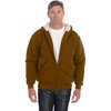 image:imageGioberti Mens Soft Heavyweight Sherpa Lined Fleece Hoodie JacketCamel