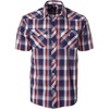 #1092w Navy-red
