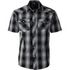 image:imageGioberti Mens Western Cowboy Short Sleeve Shirt with Snap Buttons978w Blackwhite