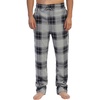 image:imageGioberti Mens Yarn Dye Brushed Flannel Pajama Pants Elastic Waist103  Gray  Navy