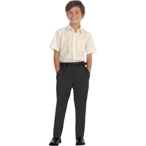 image:imageGioberti Boys Flat Front Dress PantsCharcoal