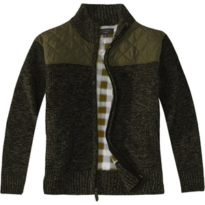 image:imageGioberti Boys Knitted Full Zip Cardigan Sweater with Soft Brushed Flannel LiningOlive