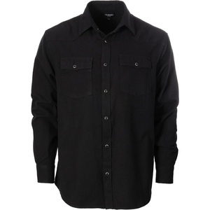 image:imageGioberti Men 100 Cotton Western Flannel Plaid Shirt wSnapon ButtonBlack