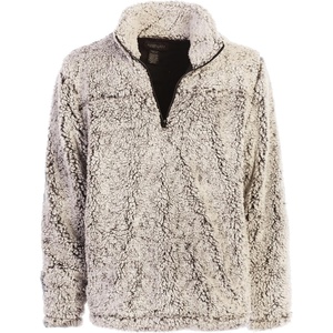 image:imageGioberti Men and Women Super Soft Sherpa 14 Zip Pullover SweaterKhaki