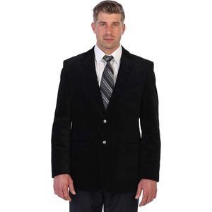 image:imageGioberti Mens Cotton Velvet Blazer JacketBlack