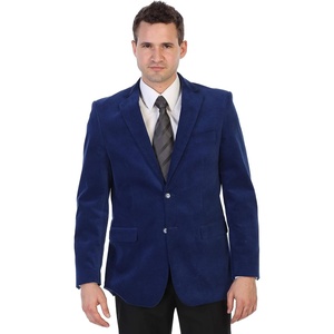 image:imageGioberti Mens Cotton Velvet Blazer JacketRoyal Blue