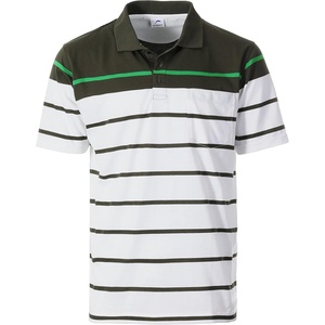image:imageGioberti Mens Double Striped Contrast Polo Shirt with Pocket  Yarn DyeHunter  Style 9328