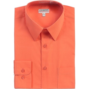 image:imageGioberti Mens Long Sleeve Solid Dress ShirtRed