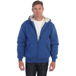 image:imageGioberti Mens Soft Heavyweight Sherpa Lined Fleece Hoodie JacketRoyal Blue