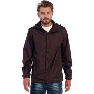 image:imageGioberti Mens Waterproof Rain Jacket With Mesh Lining and Carrying BagBrown