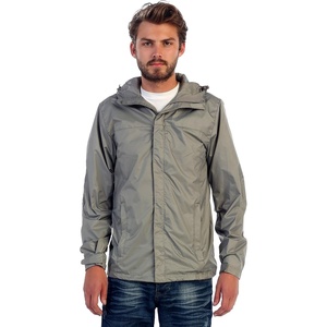 image:imageGioberti Mens Waterproof Rain Jacket With Mesh Lining and Carrying BagGray