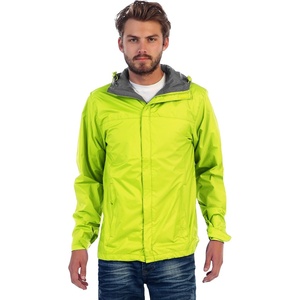 image:imageGioberti Mens Waterproof Rain Jacket With Mesh Lining and Carrying BagNeon Green