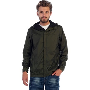 image:imageGioberti Mens Waterproof Rain Jacket With Mesh Lining and Carrying BagOlive