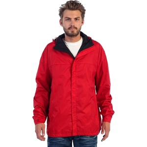 image:imageGioberti Mens Waterproof Rain Jacket With Mesh Lining and Carrying BagRed