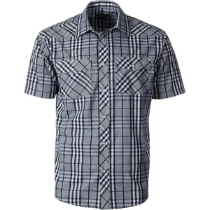 image:imageGioberti Mens Western Cowboy Short Sleeve Shirt with Snap Buttons1018w Navygray