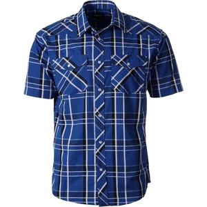 image:imageGioberti Mens Western Cowboy Short Sleeve Shirt with Snap Buttons1037w Royalwhite