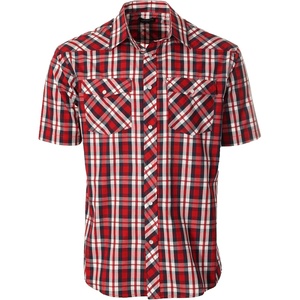 image:imageGioberti Mens Western Cowboy Short Sleeve Shirt with Snap Buttons1055w Rednavy