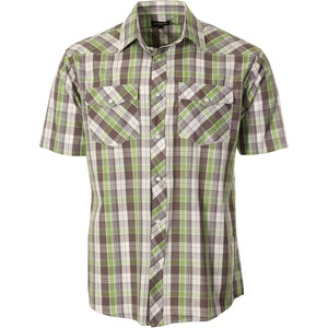 image:imageGioberti Mens Western Cowboy Short Sleeve Shirt with Snap Buttons1102w Limecharcoal