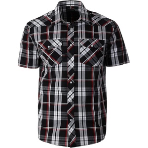 image:imageGioberti Mens Western Cowboy Short Sleeve Shirt with Snap Buttons724w Blackred