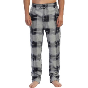 image:imageGioberti Mens Yarn Dye Brushed Flannel Pajama Pants Elastic Waist103  Gray  Navy