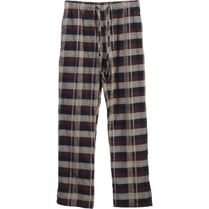 image:imageGioberti Mens Yarn Dye Brushed Flannel Pajama Pants Elastic Waist26  Brown  Khaki