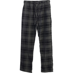 image:imageGioberti Mens Yarn Dye Brushed Flannel Pajama Pants Elastic Waist34  Black  Gray