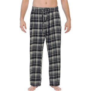 image:imageGioberti Mens Yarn Dye Brushed Flannel Pajama Pants Elastic Waist37  Charcoal  Gray