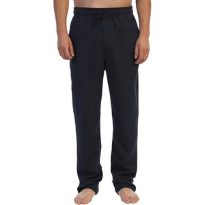 image:imageGioberti Mens Yarn Dye Brushed Flannel Pajama Pants Elastic WaistHeather Navy