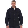 image:imageGioberti Mens 100 Cotton Brushed and Soft Twill Shirt Jacket with Flannel LiningBlack