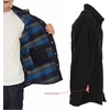 image:imageGioberti Mens 100 Cotton Brushed and Soft Twill Shirt Jacket with Flannel LiningBlack