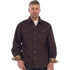 image:imageGioberti Mens 100 Cotton Brushed and Soft Twill Shirt Jacket with Flannel LiningBrown