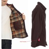 image:imageGioberti Mens 100 Cotton Brushed and Soft Twill Shirt Jacket with Flannel LiningBrown