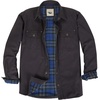 image:imageGioberti Mens 100 Cotton Brushed and Soft Twill Shirt Jacket with Flannel LiningCharcoal